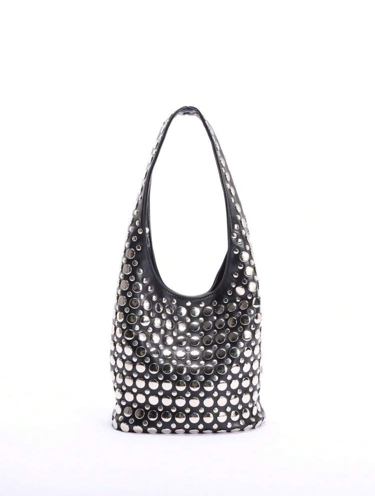 Bolso de tachuelas negro