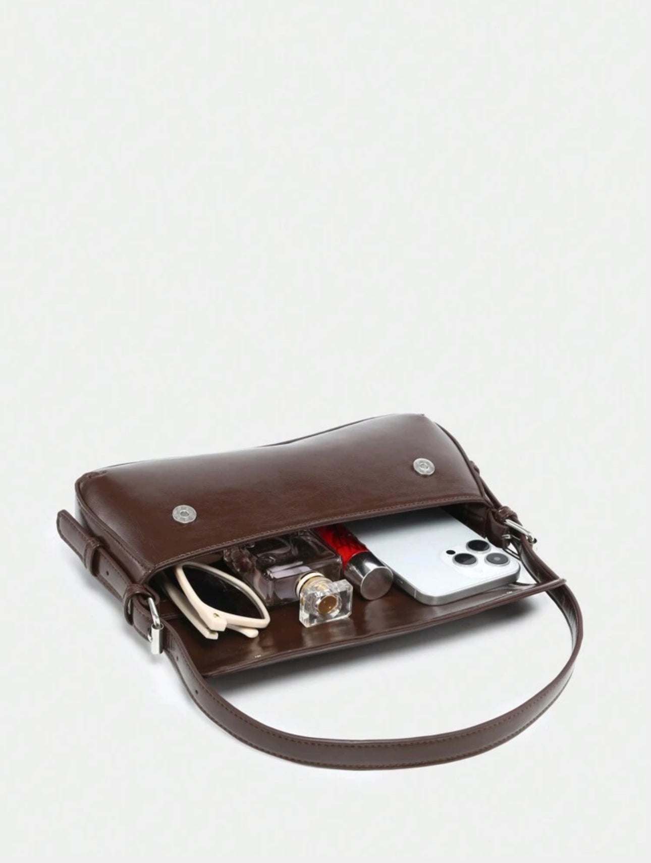 Bolso baguette vintage marrón