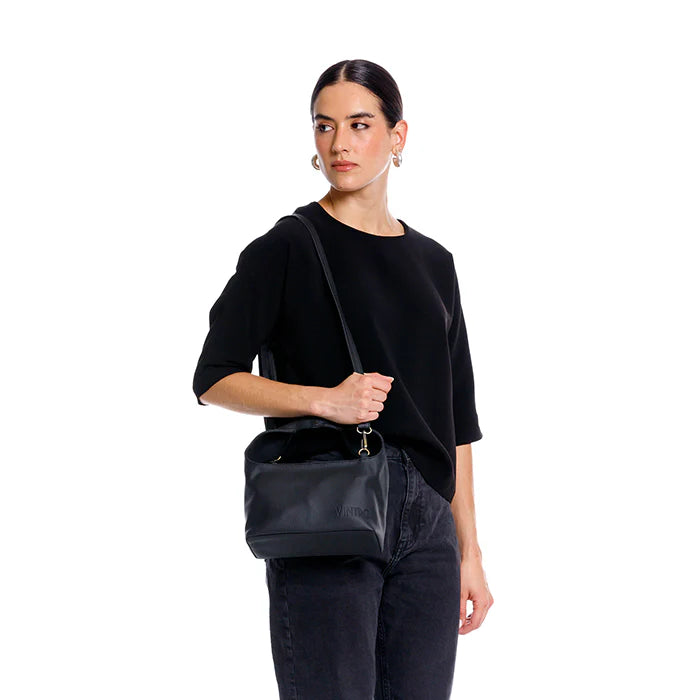 Bandolera Birdie negro Vintro