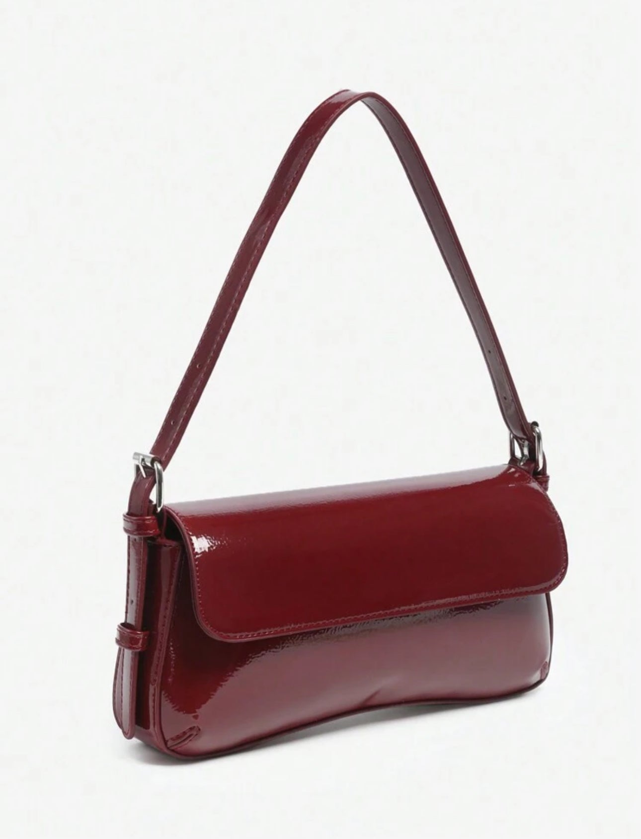 Bolso baguette vintage vinotinto