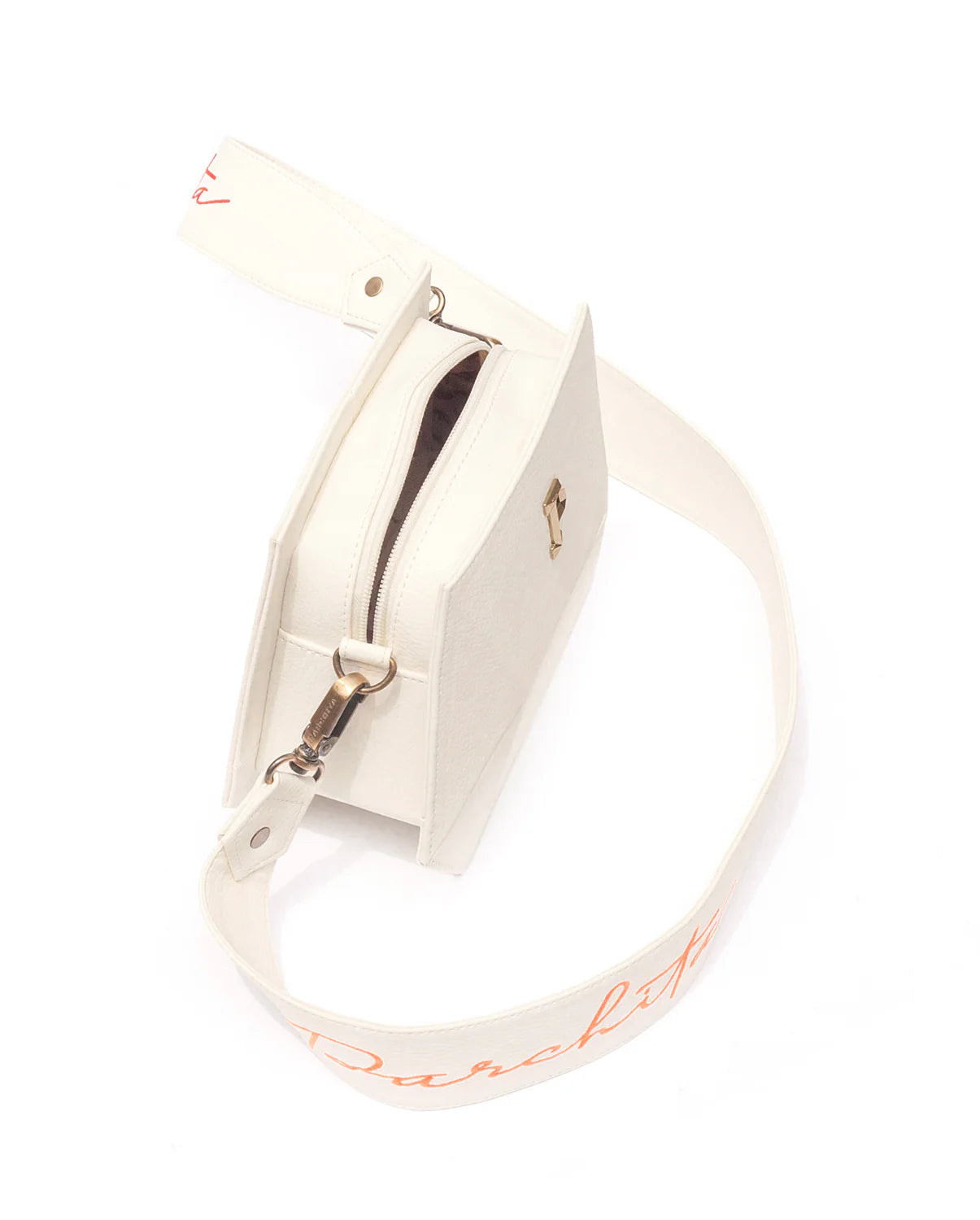 Bandolera Simona blanco Parchita