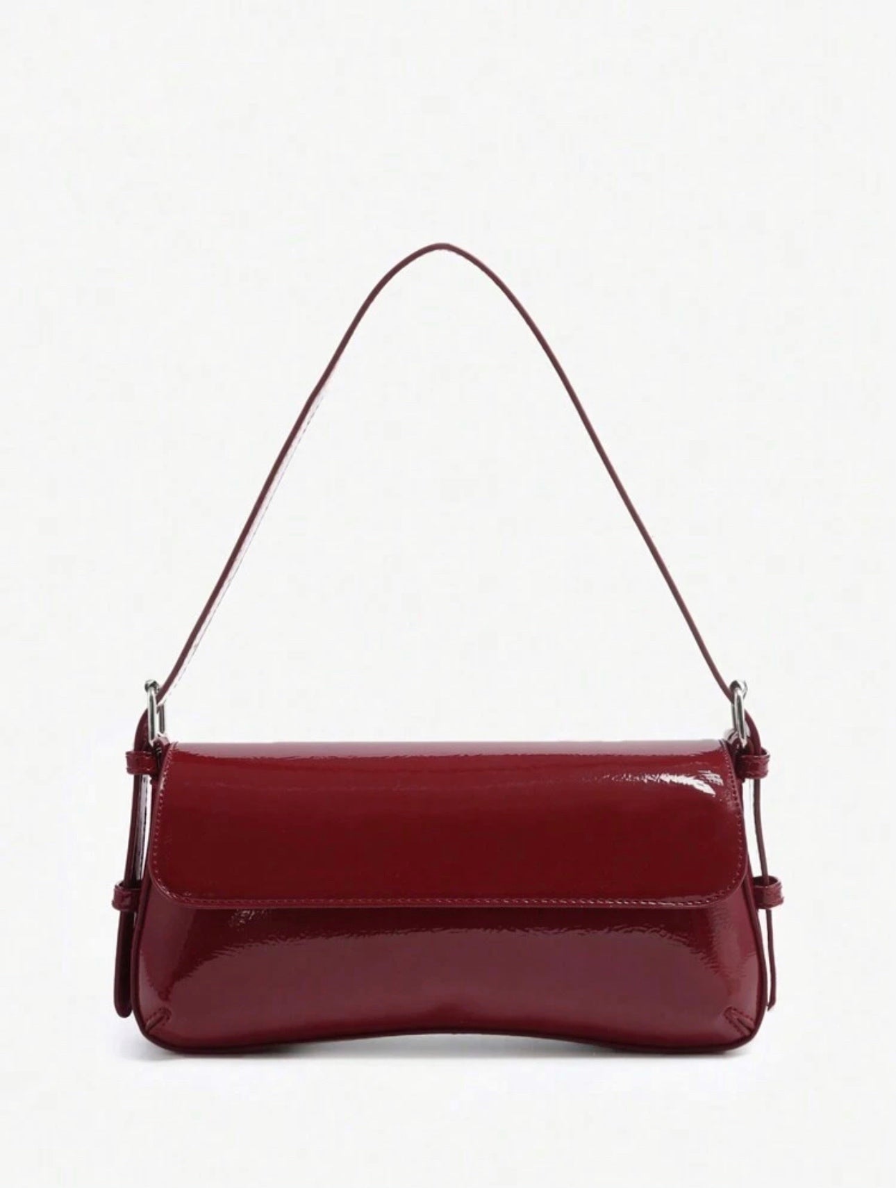 Bolso baguette vintage vinotinto