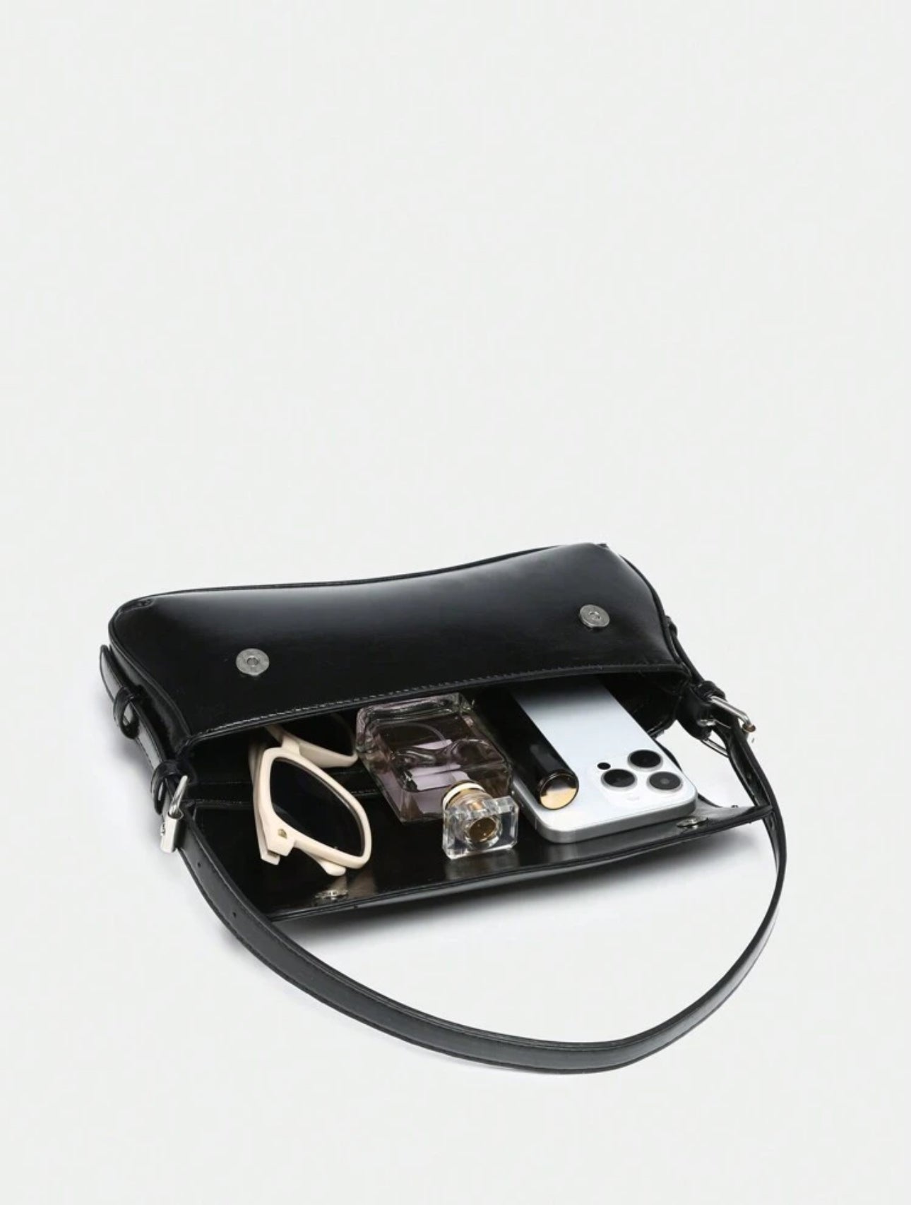 Bolso baguette vintage negro