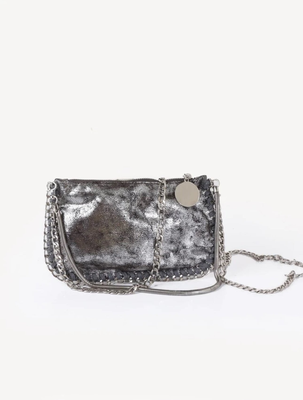 Bolso Oriana plateado
