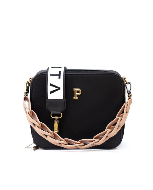 Cartera Flora negro Parchita