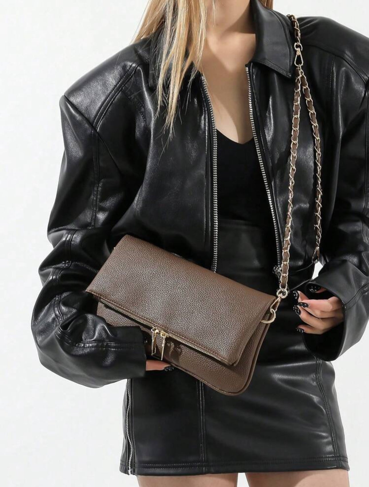 Bolso de hombro Eli marrón