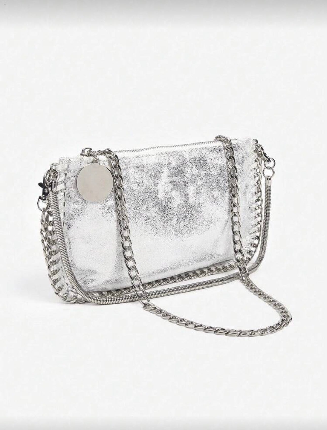 Bolso Oriana plateado