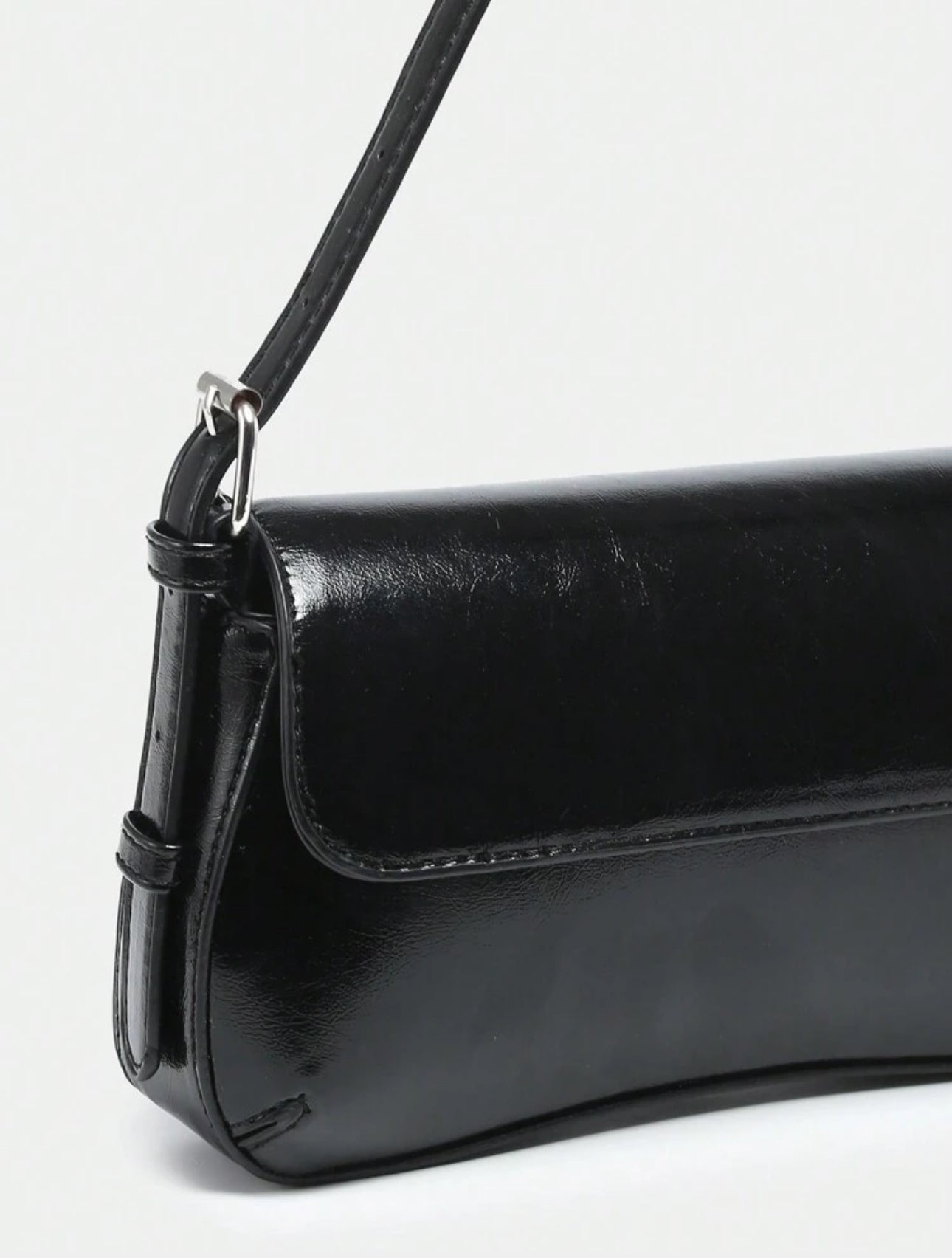 Bolso baguette vintage negro