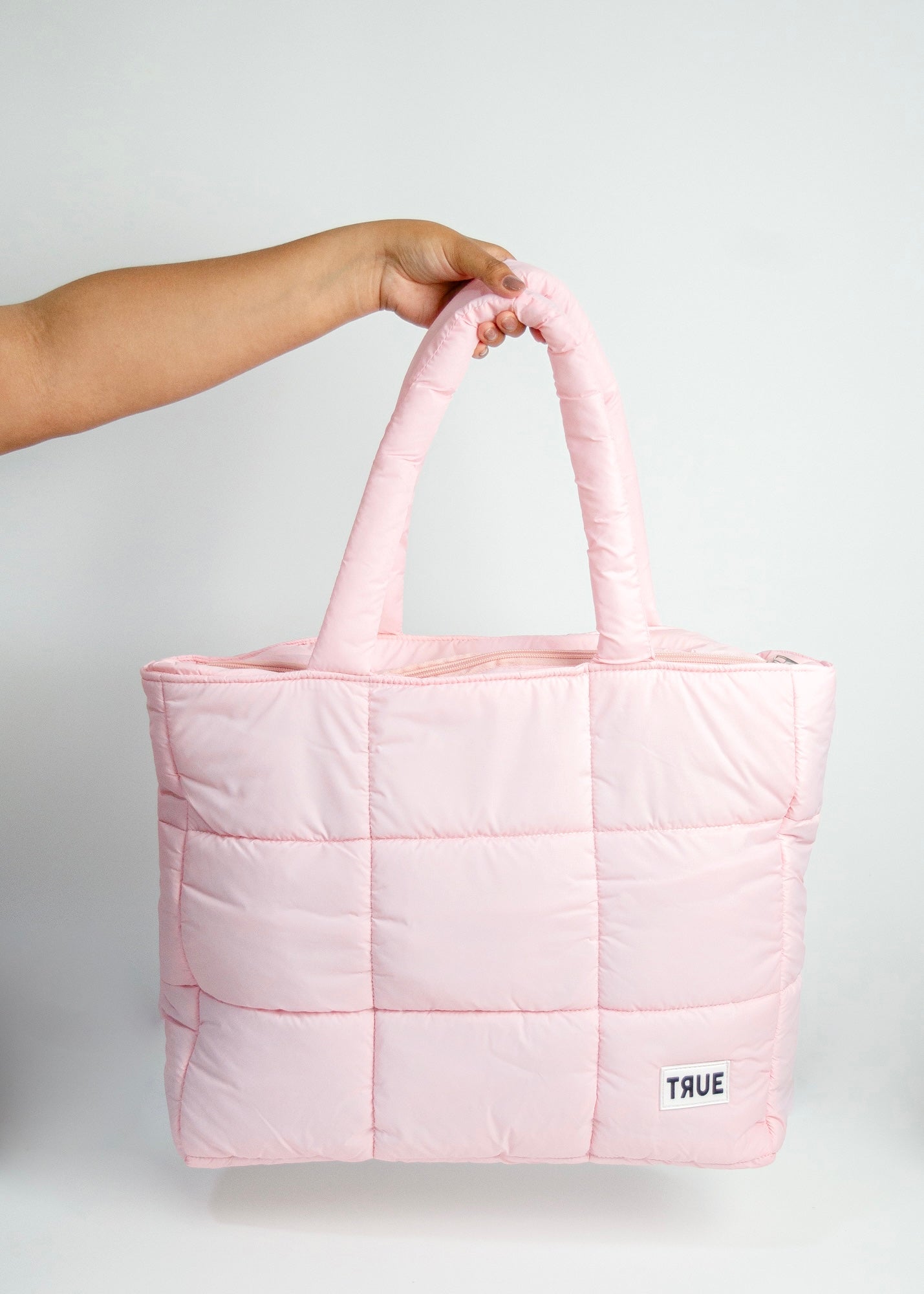 Tote Puffer Ana rosada True