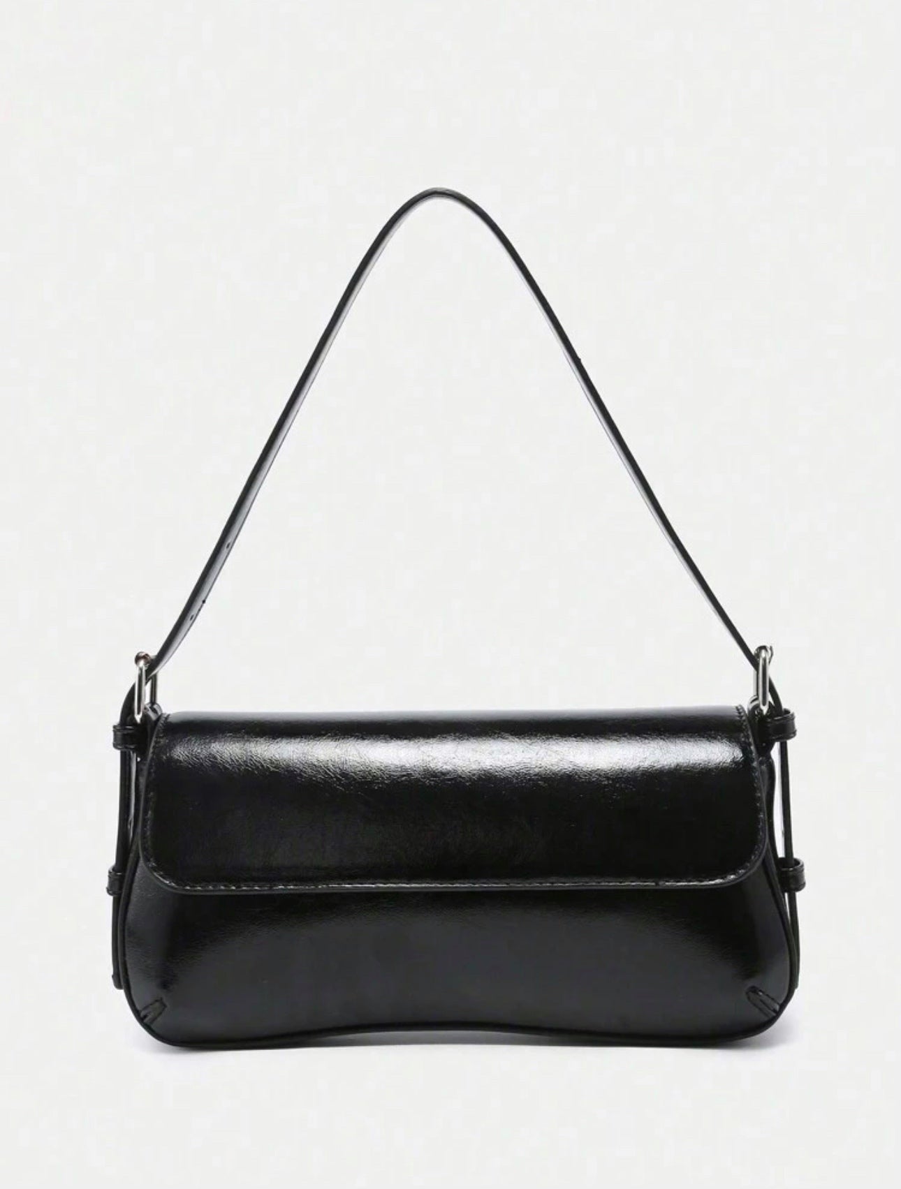 Bolso baguette vintage negro