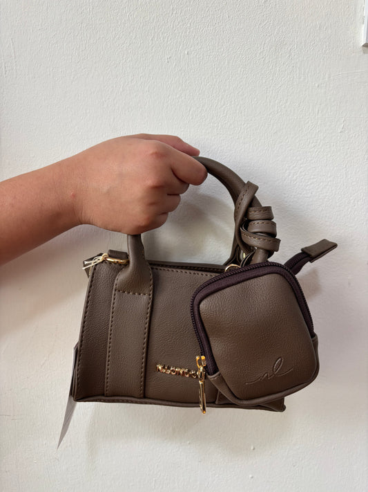 Mini Cartera Chicago marrón Naty London