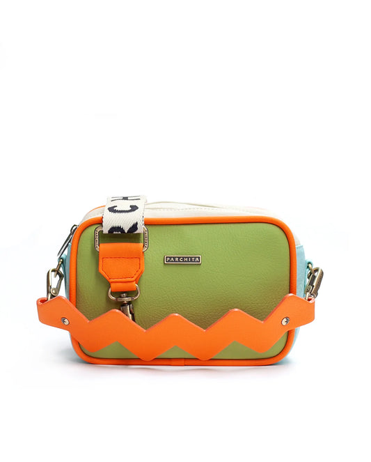 Bandolera Dalia verde manzana Parchita