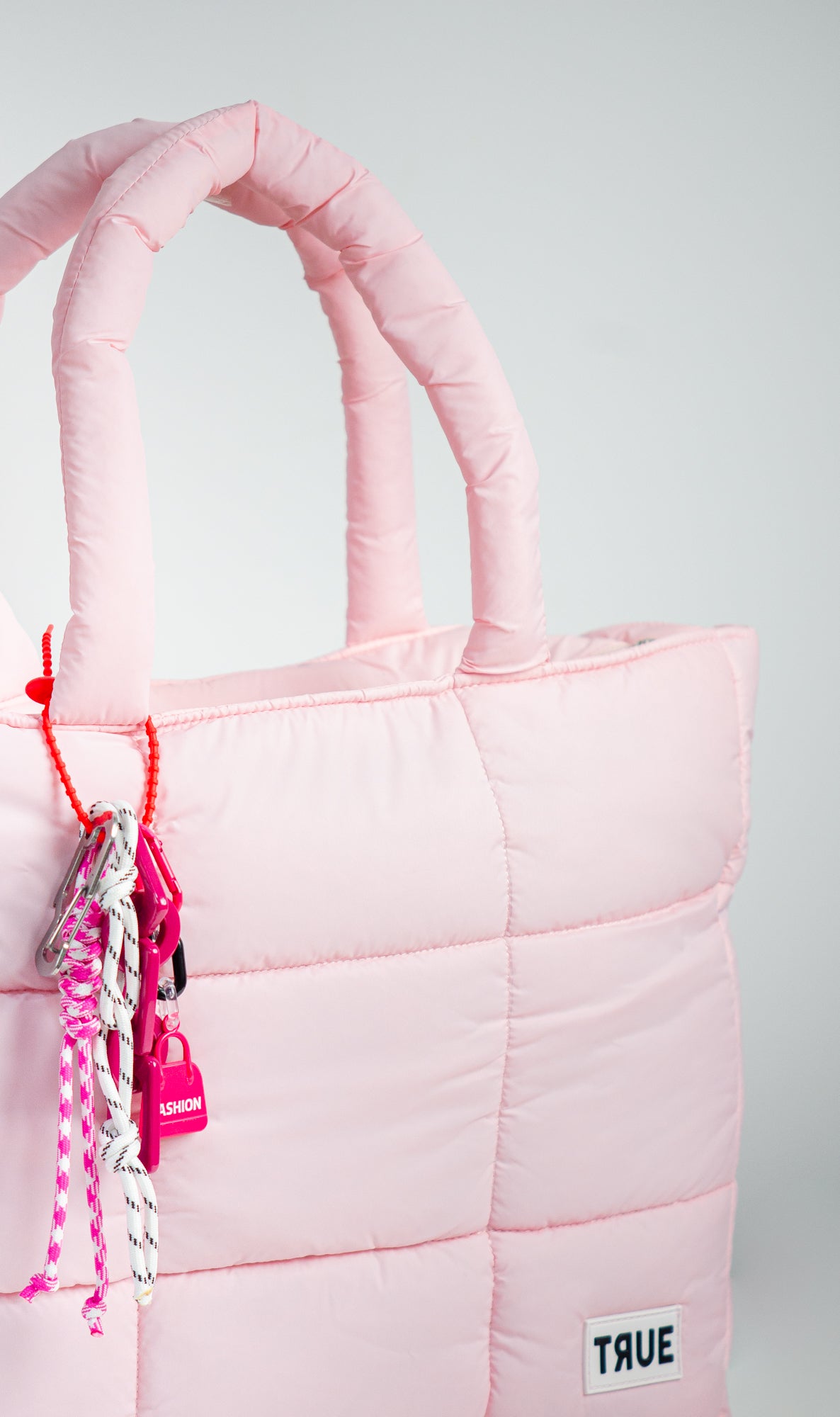 Tote Puffer Ana rosada True