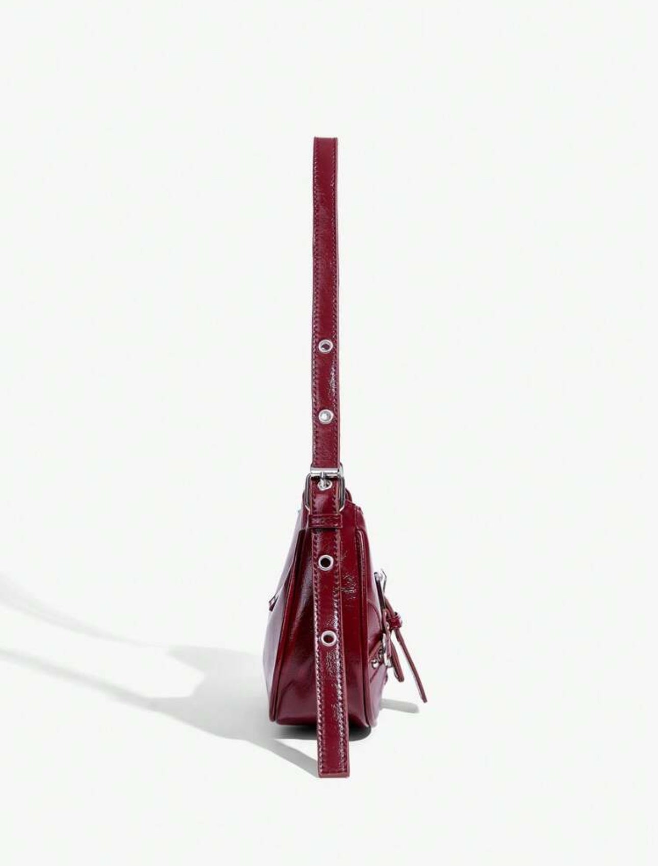 Bolso baguette Britney vinotinto