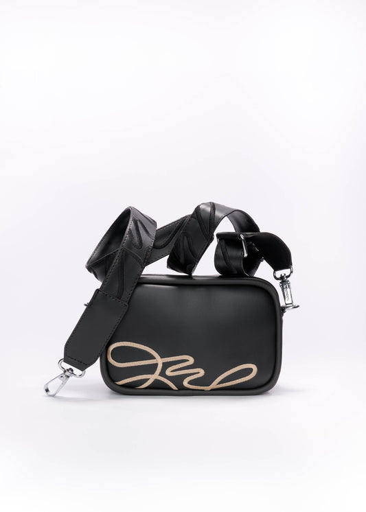 Bandolera Florida negro Naty London