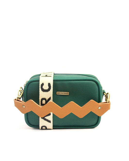 Bandolera Dalia verde oscuro Parchita