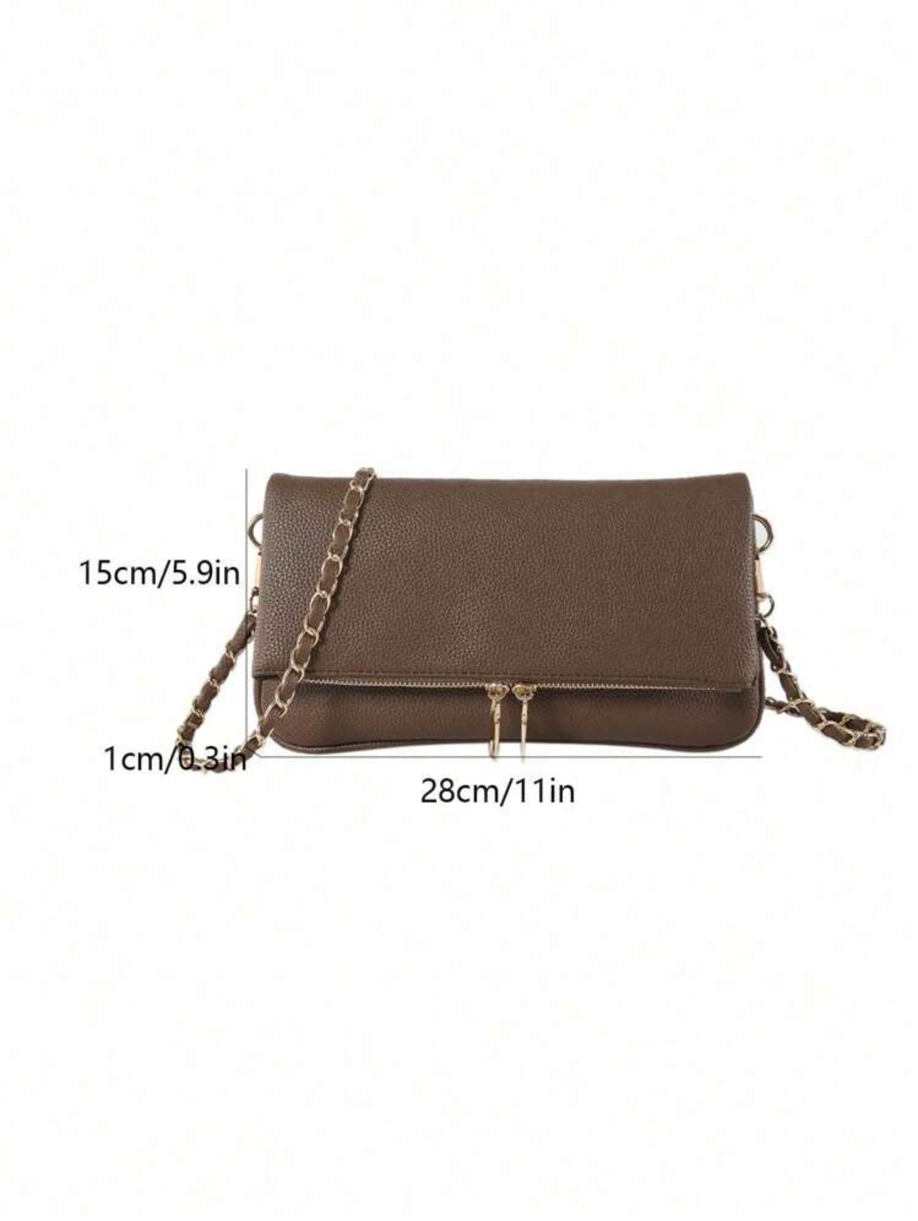 Bolso de hombro Eli marrón