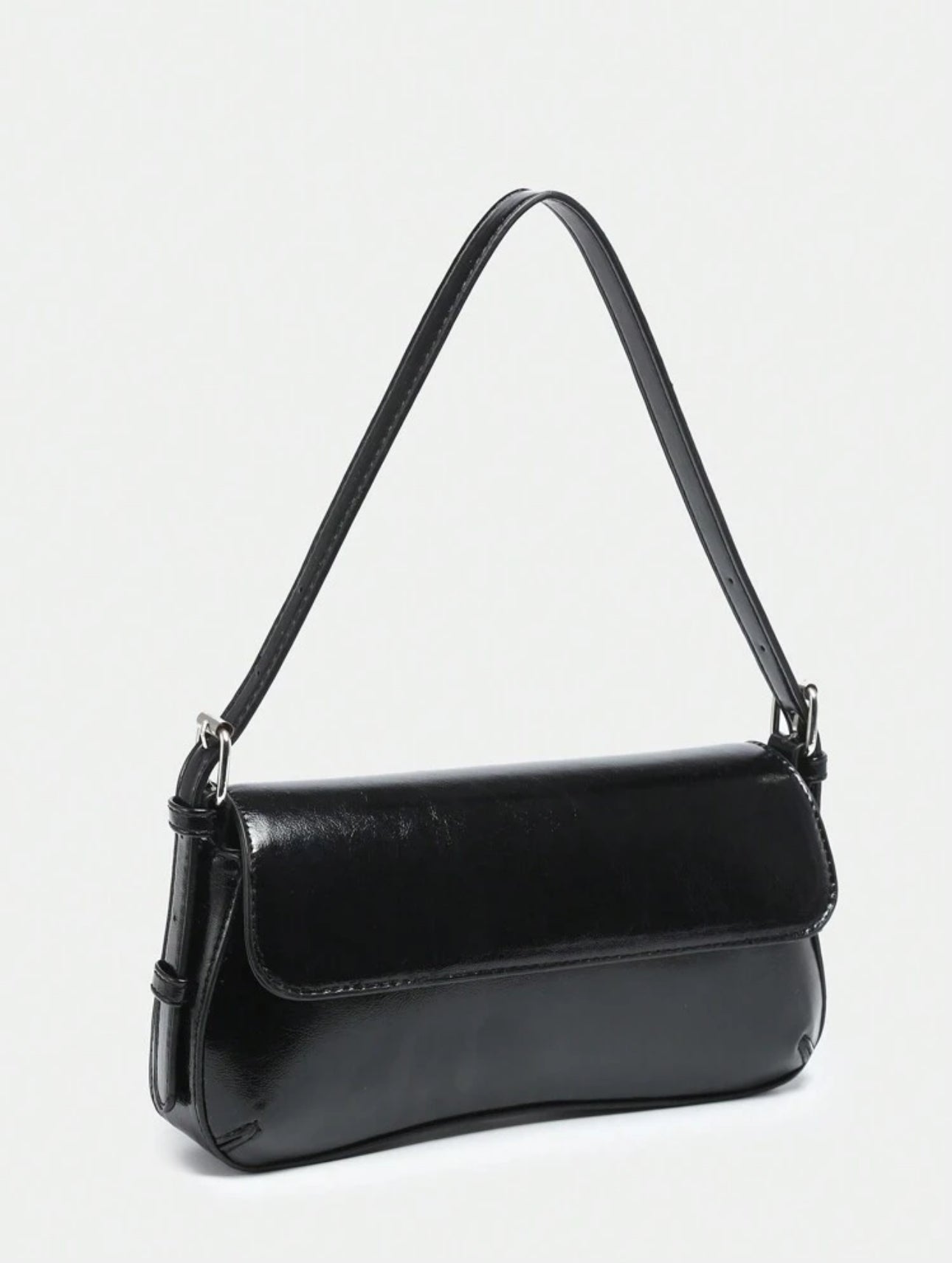 Bolso baguette vintage negro