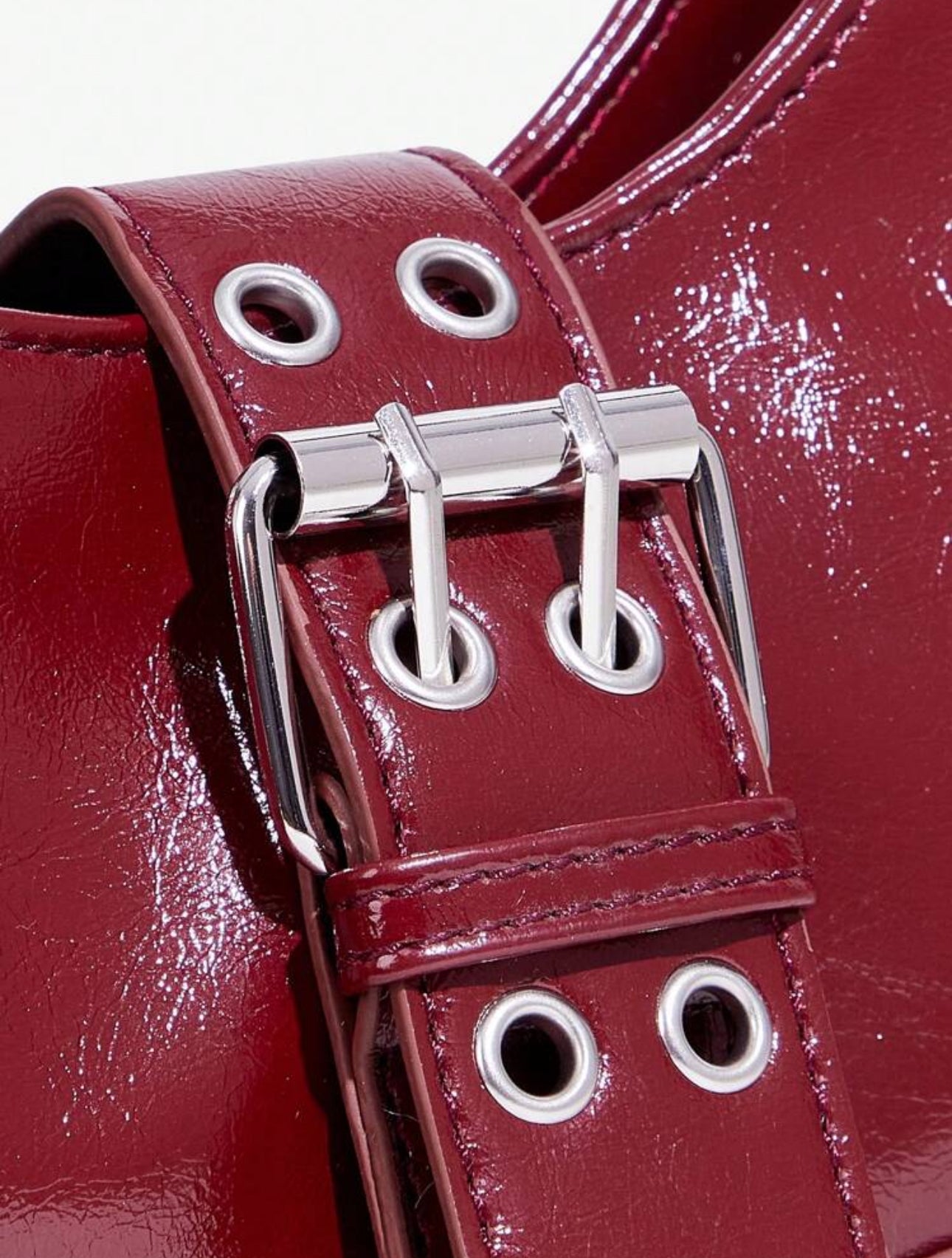 Bolso baguette Britney vinotinto