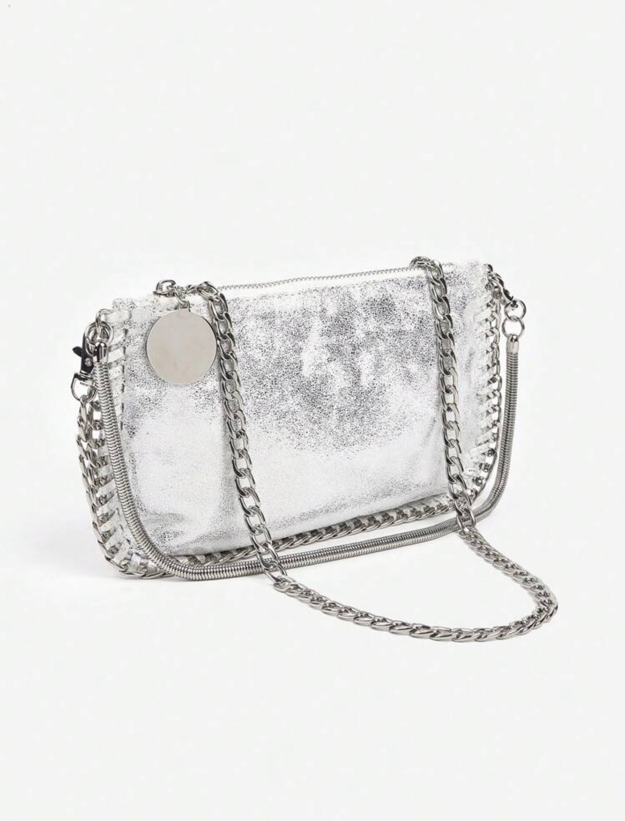 Bolso Oriana plateado