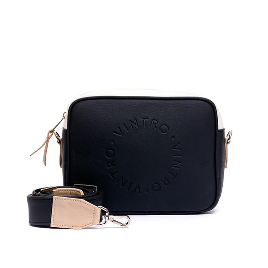 Bandolera Roma print negro Vintro