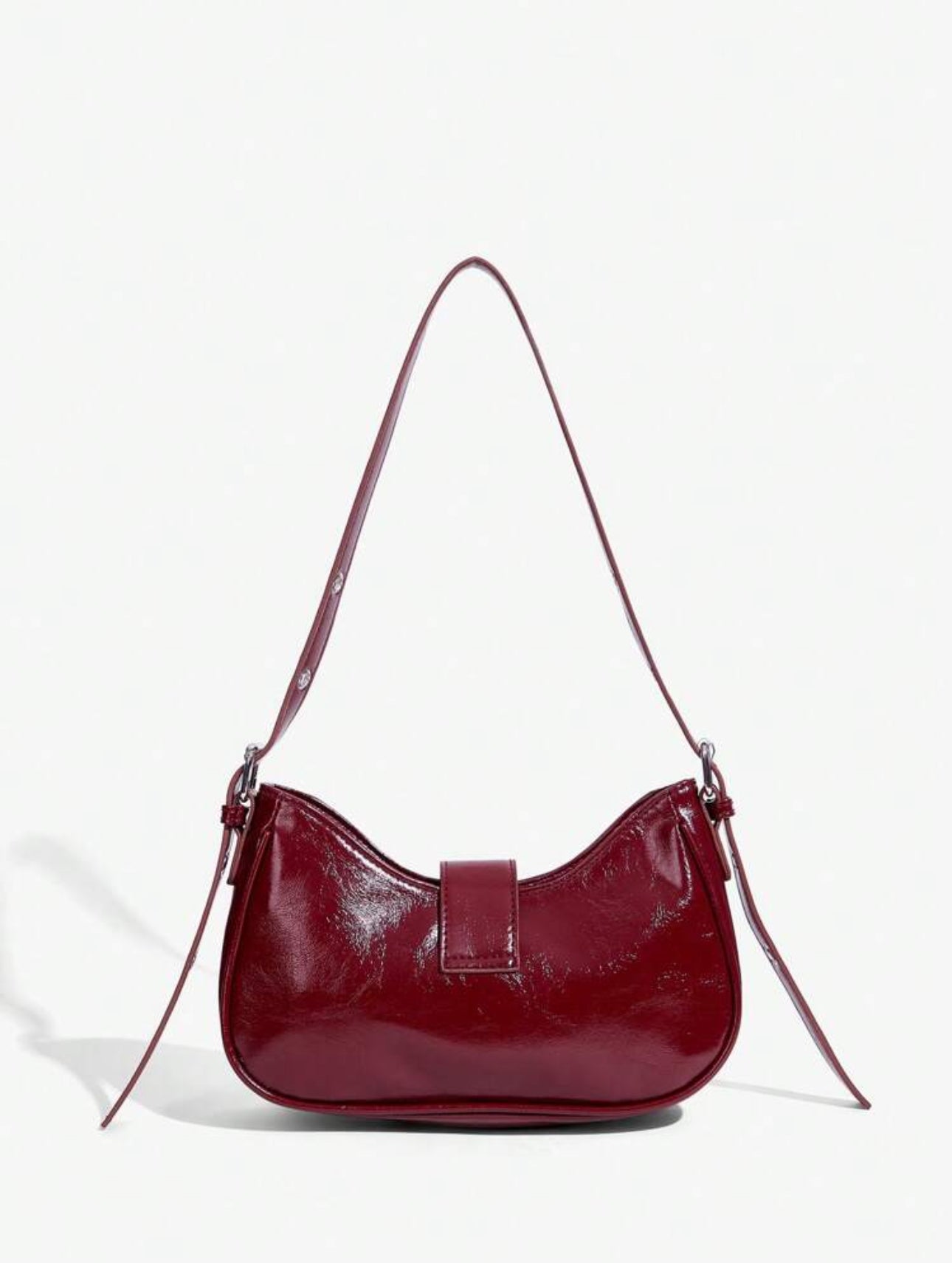 Bolso baguette Britney vinotinto