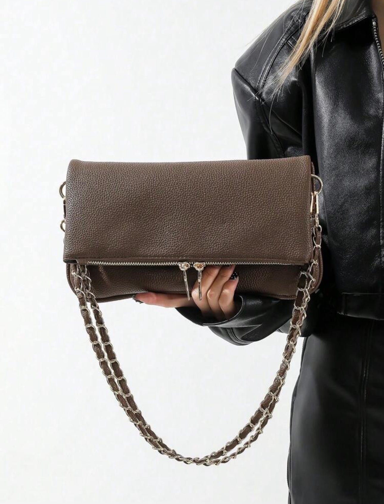 Bolso de hombro Eli marrón